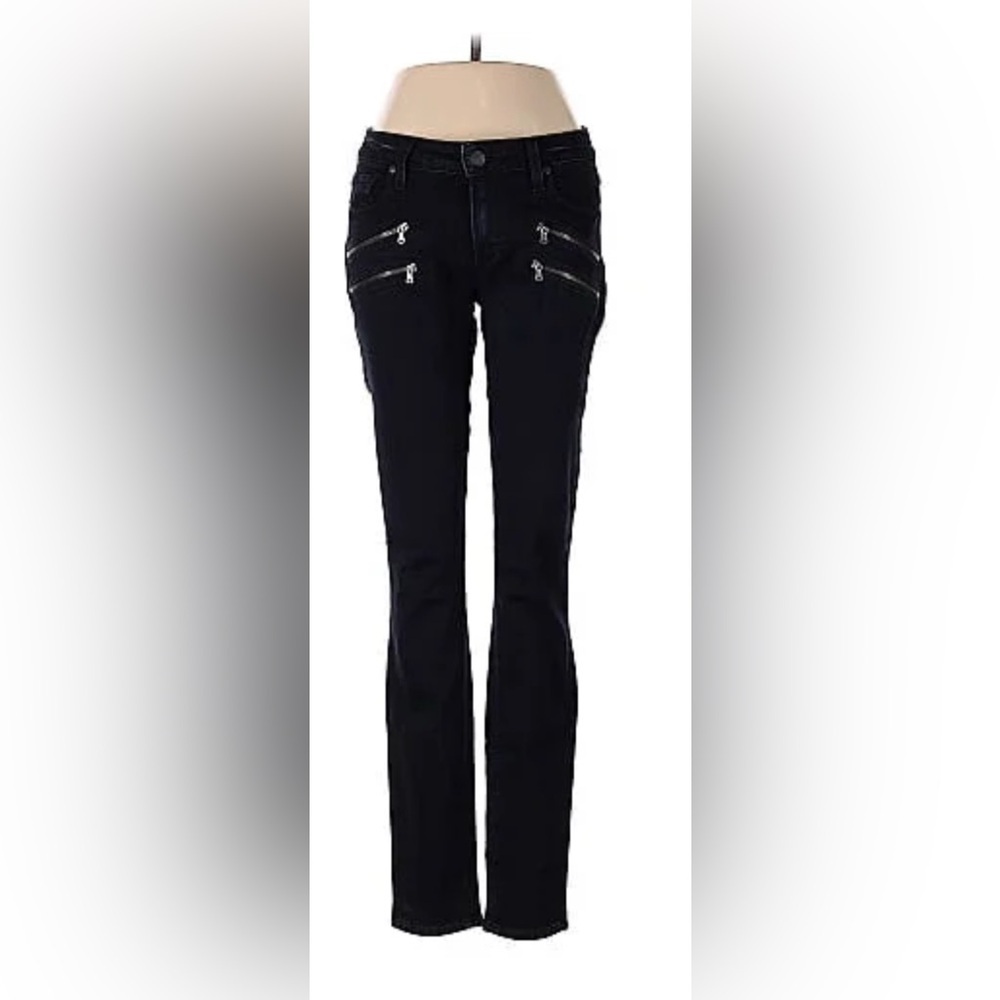 Paige mid rise denim with 90’s style zippers